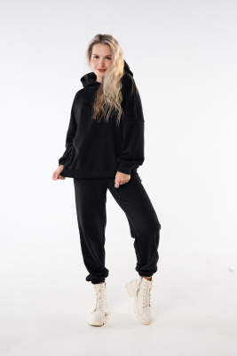 Костюм женский утепленный с начесом КСЖТ черный